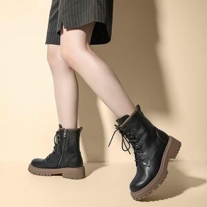 Chunky Lug Combat Boots